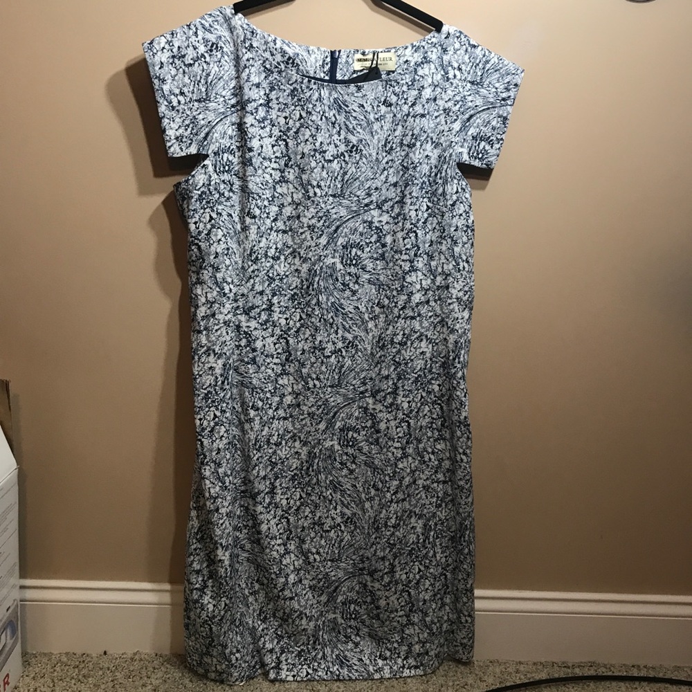 MM LaFleur Sarah Dress in Indigo Marble
